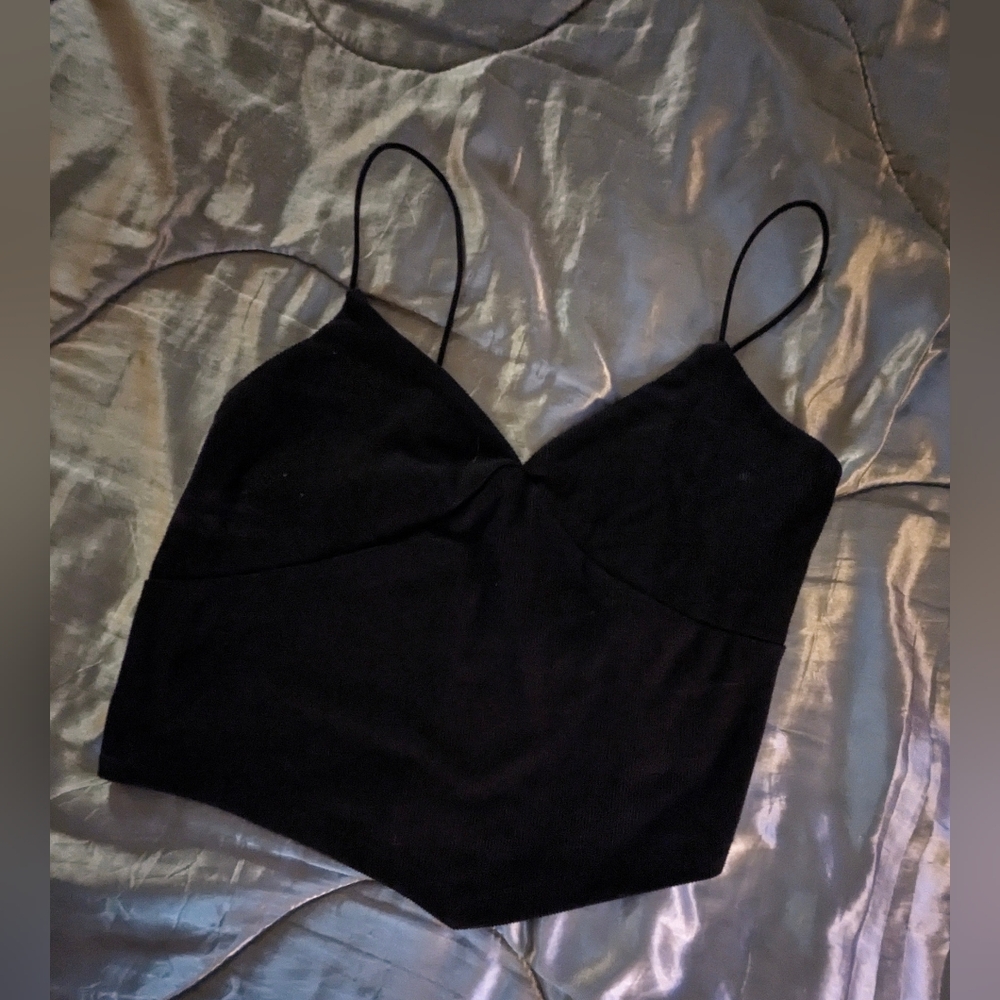 Ladies crop top black by rue 21 size xl